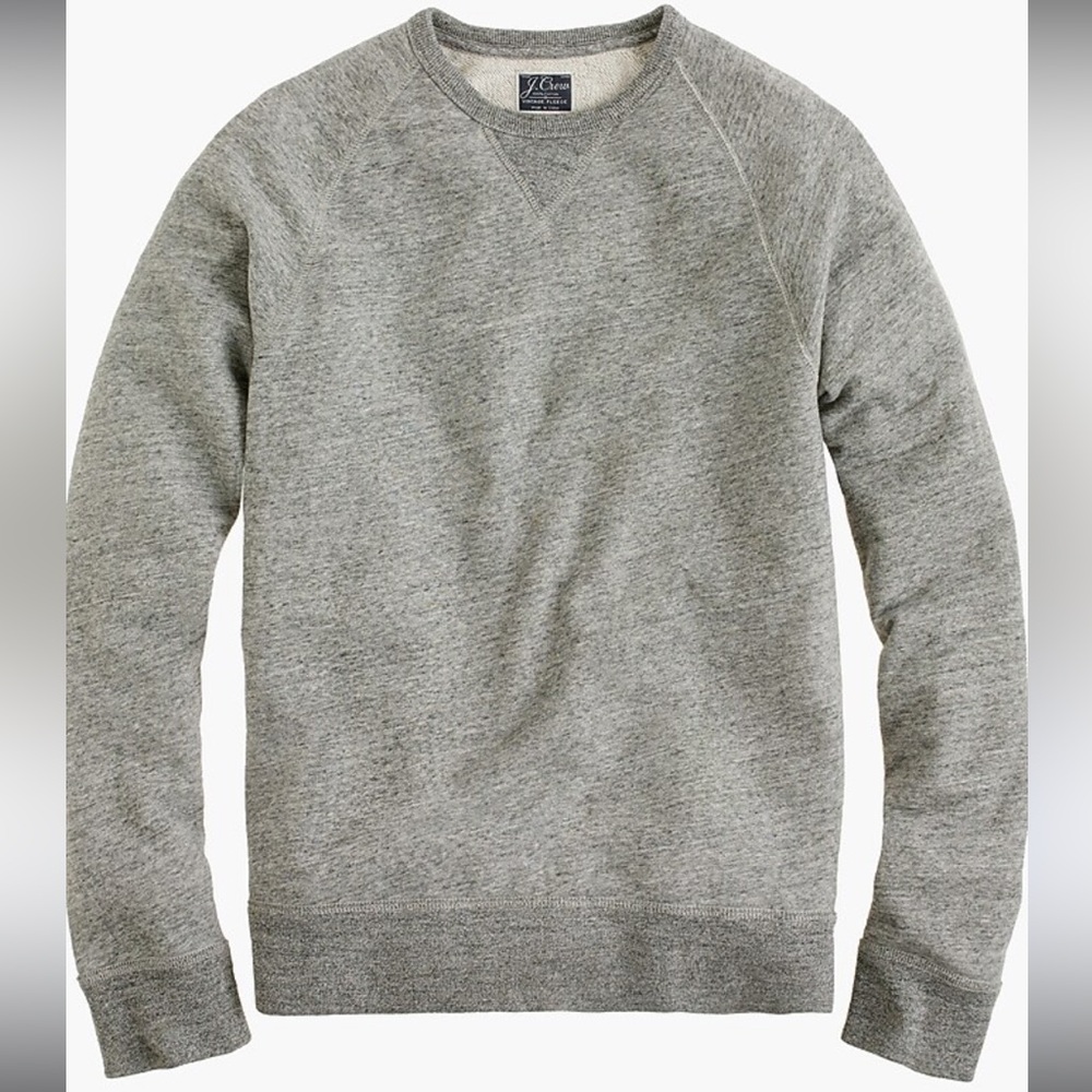 J. Crew Men’s Vintage Fleece Sweatshirt in Graphite - Sz S